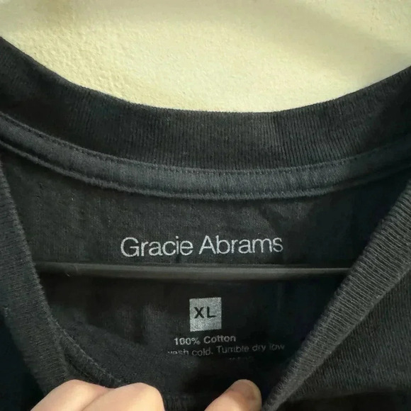 Gracie Abrams Good Riddance Tour Dateback Black T-Shirt 2023 Official Merch XL - Picture 4 of 4